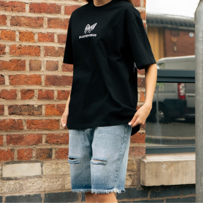 VYBES Rhinestone Jorts