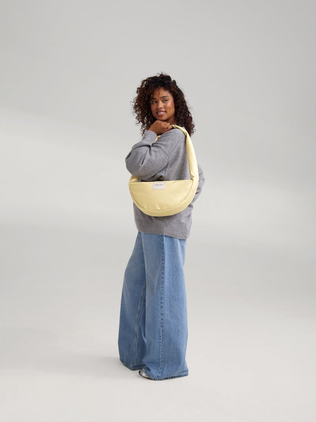 Vegan Leren Mini Crossbody Tas | Botergeel