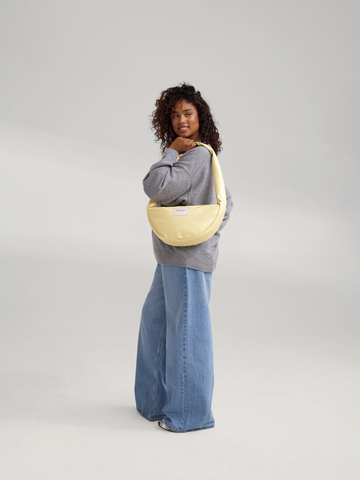 Vegan Leren Mini Crossbody Tas | Botergeel