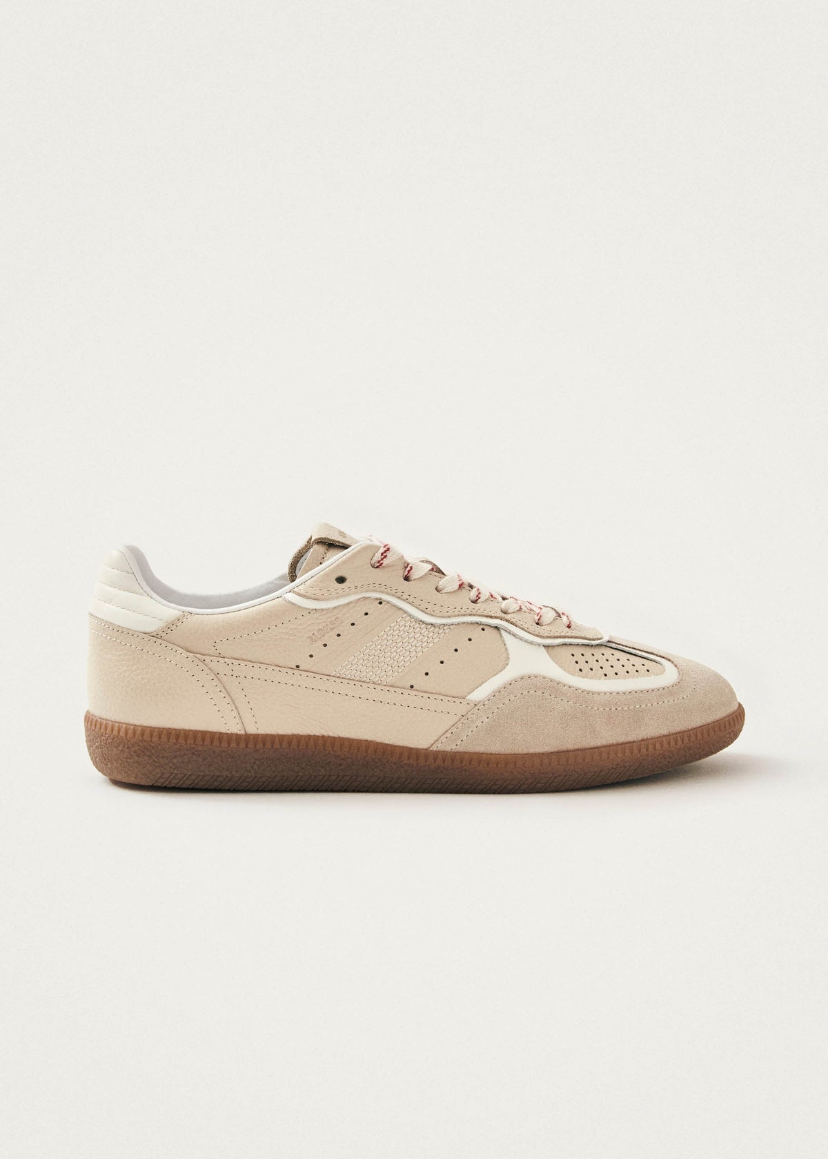 Tb.490 Rife Grain Cream Leren Sneakers