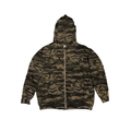 VYBES Rhinestone Camo Zip Hoodie