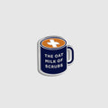 The Oatmilk of Scrubs Enamel Pin - Navy