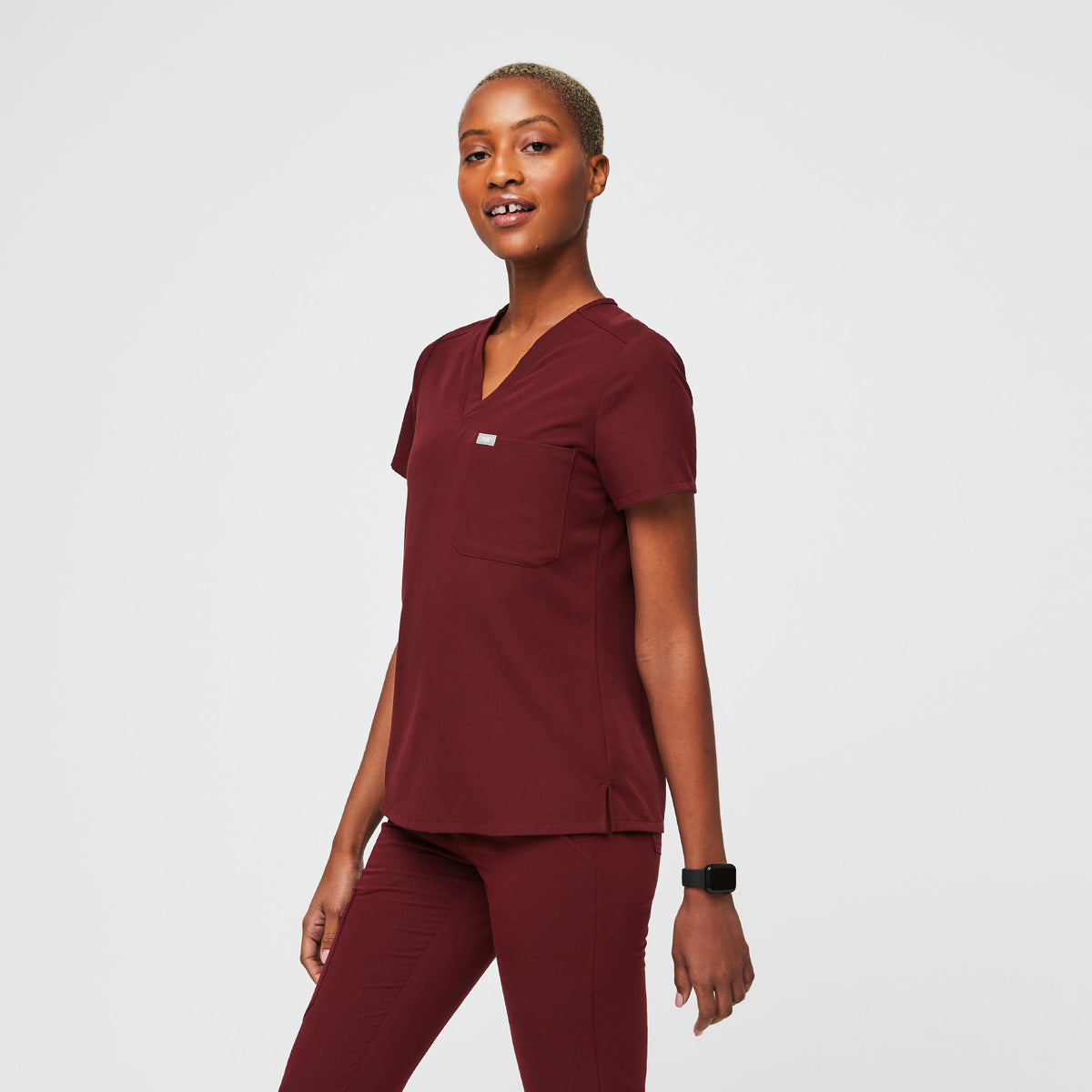 Catarina Scrub Top™ - Burgundy