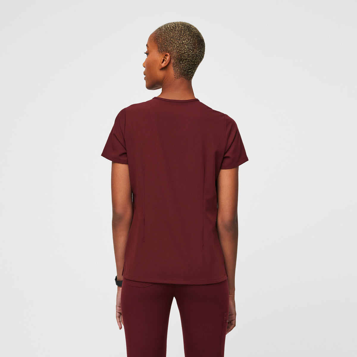 Catarina Scrub Top™ - Burgundy