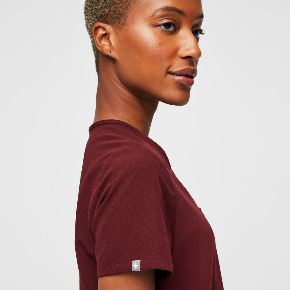 Catarina Scrub Top™ - Burgundy