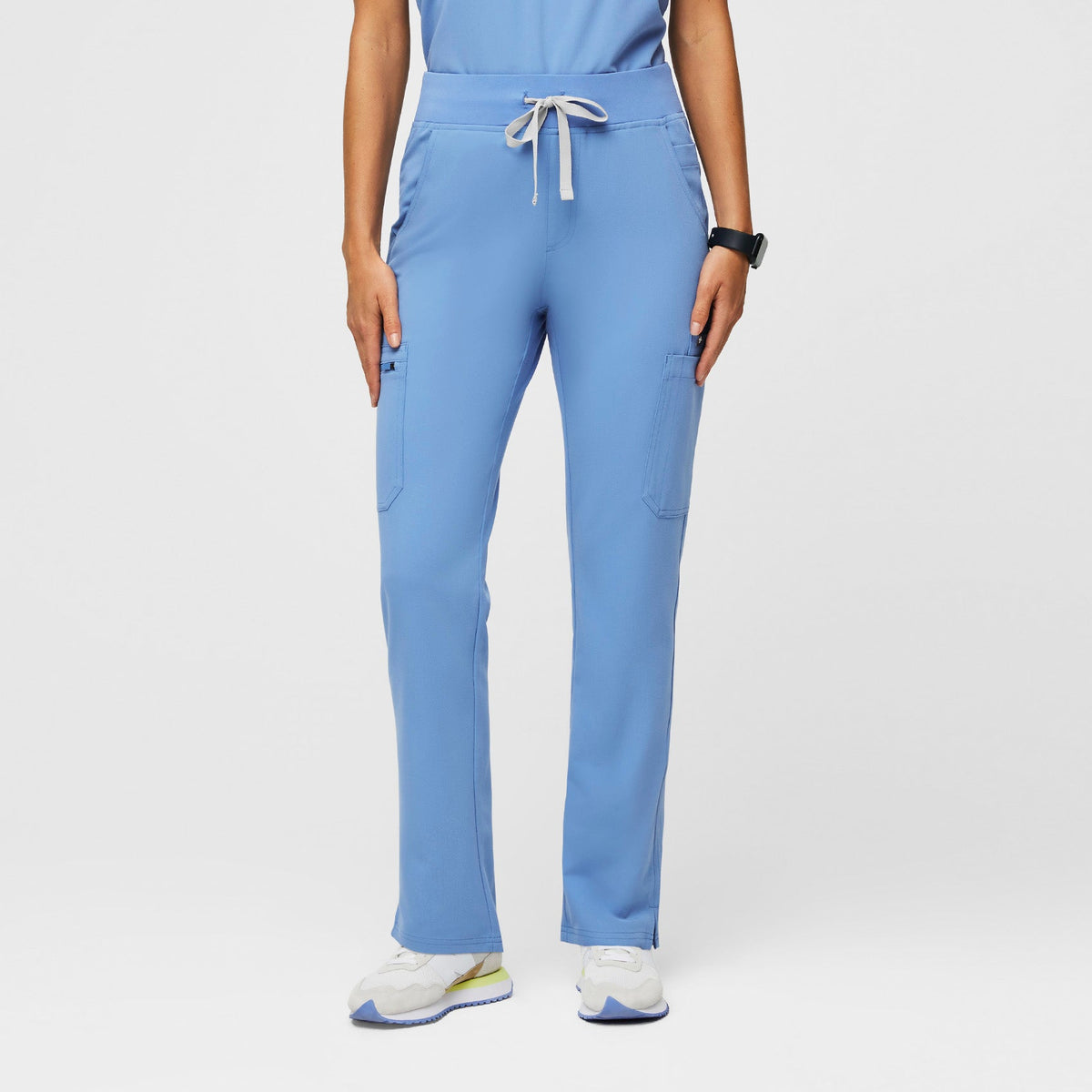 Yola High-Rise Slim Scrub Pant™ - Ceil Blue