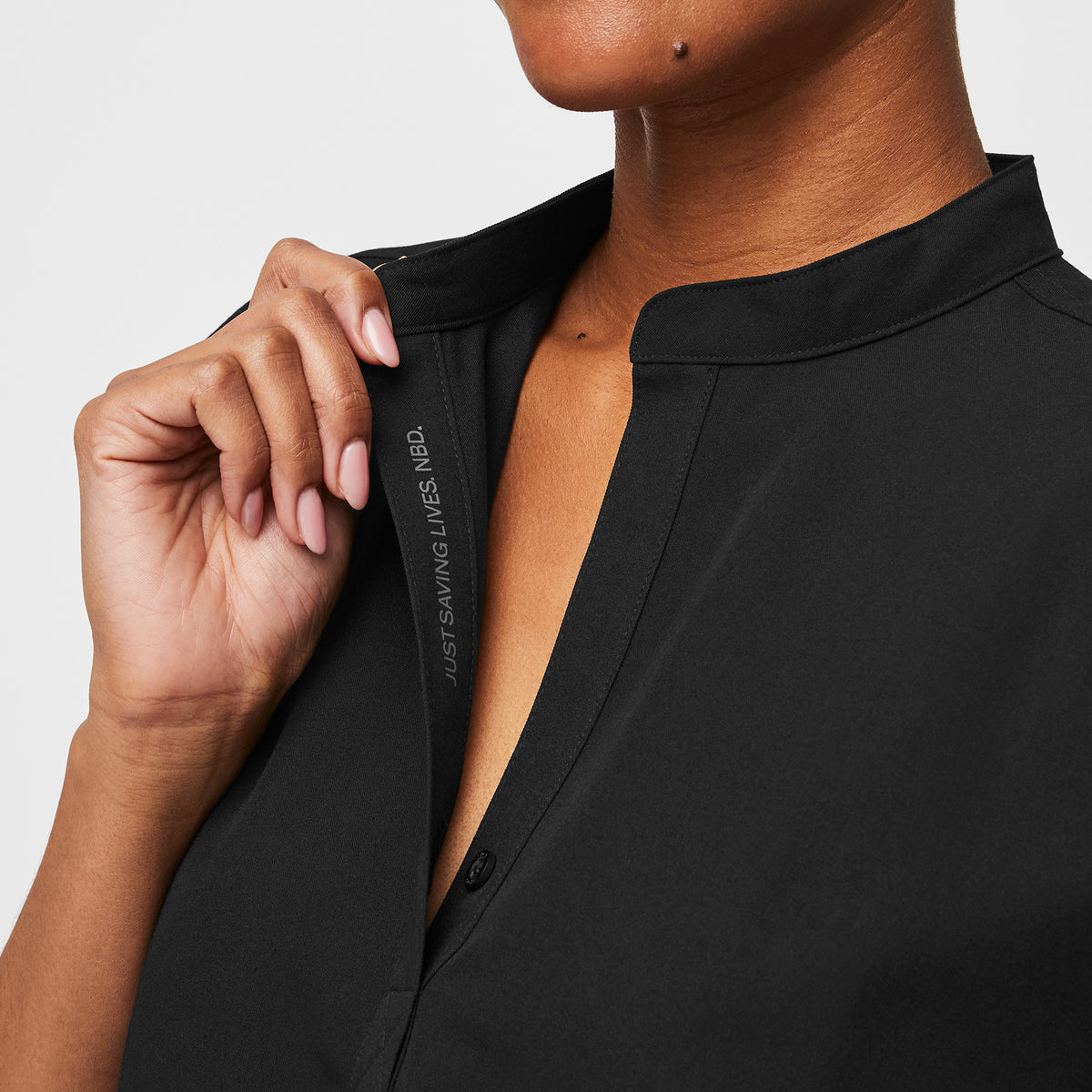 Rafaela Oversized Scrub Top™ - Black
