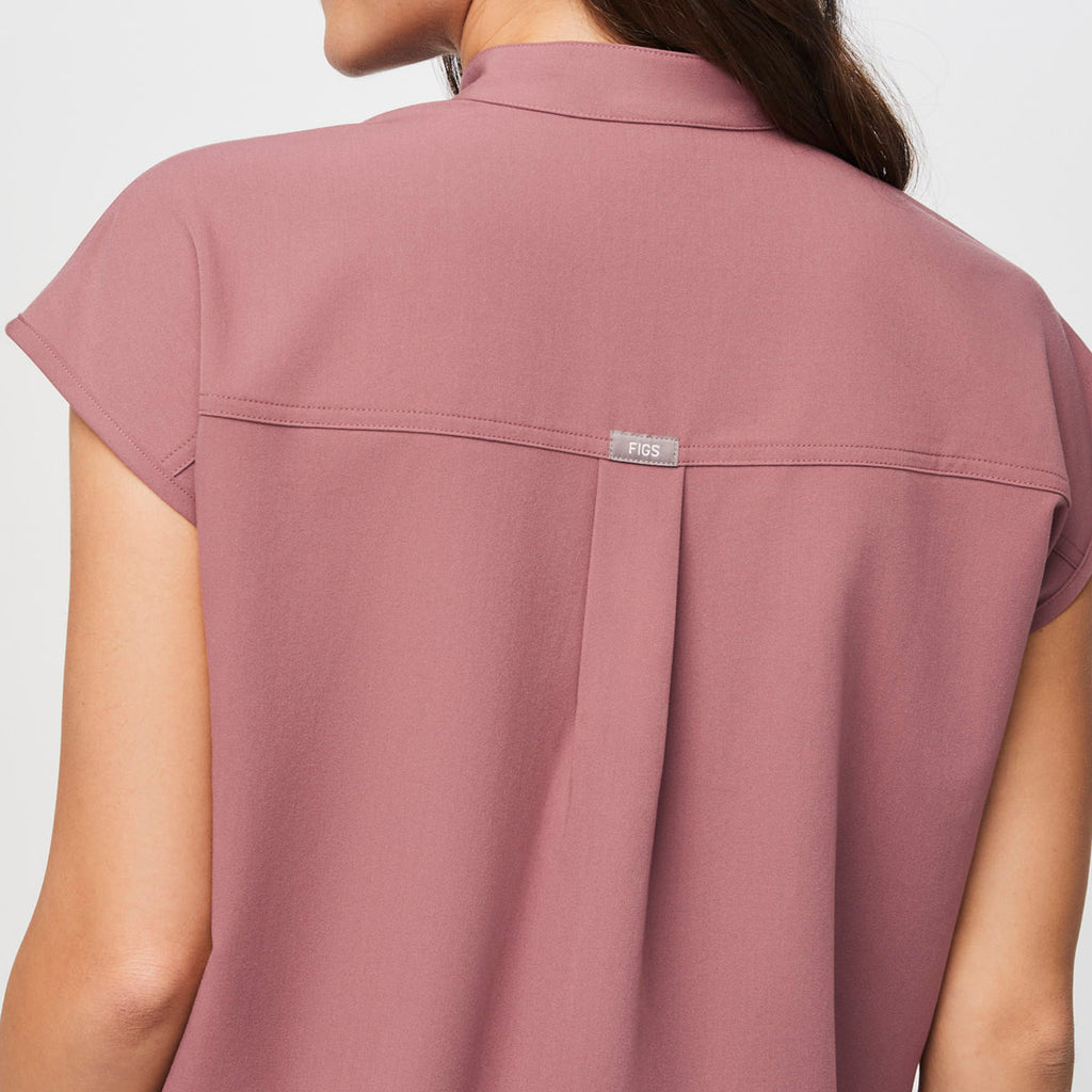 Rafaela Oversized Scrub Top™ - Mauve