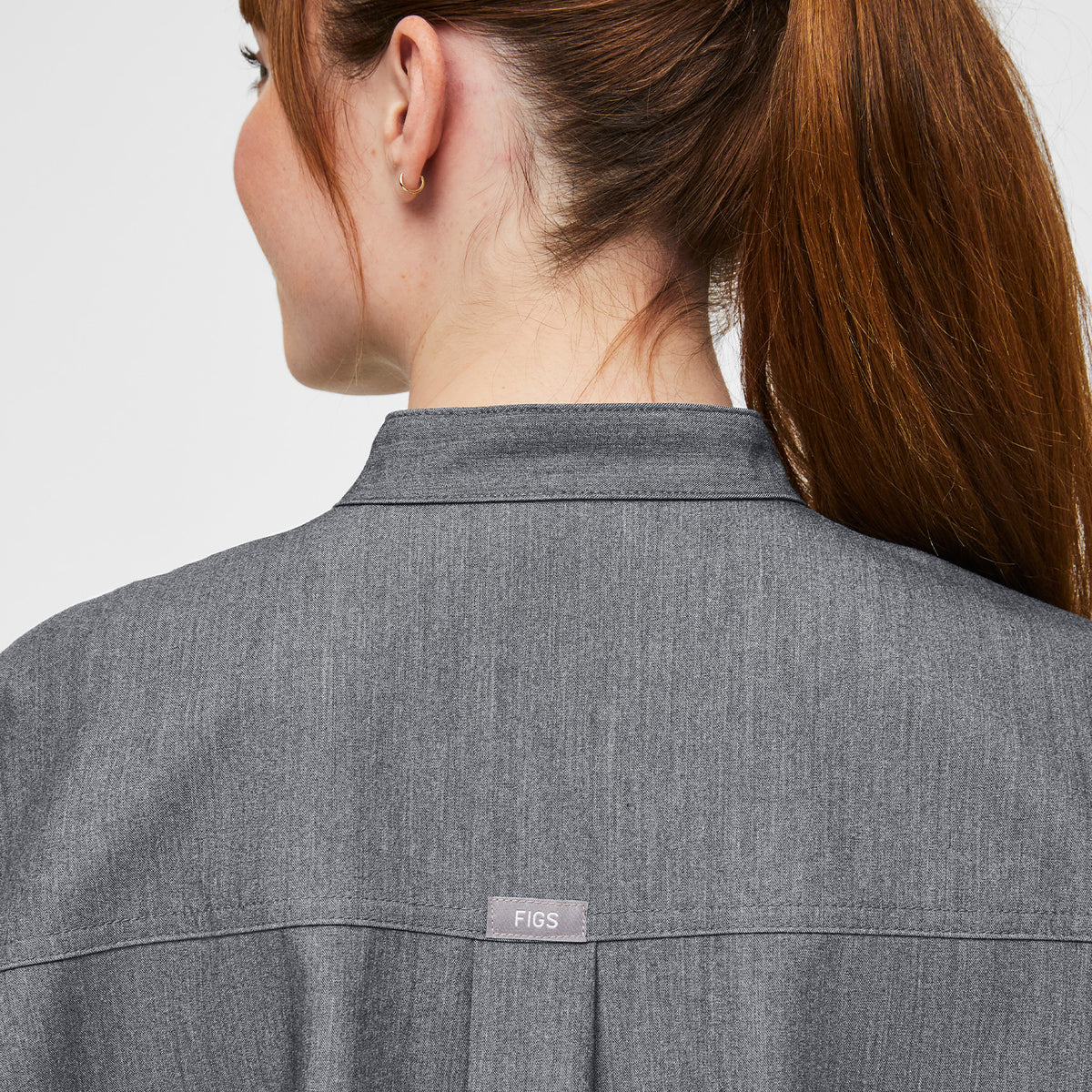 Rafaela Oversized Scrub Top™ - Graphite