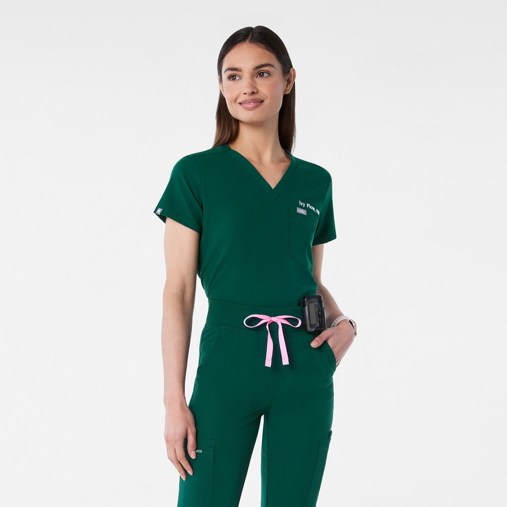 Catarina Scrub Top™ - Forest Green