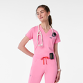 Catarina Scrub Top™ - Sunrise Pink