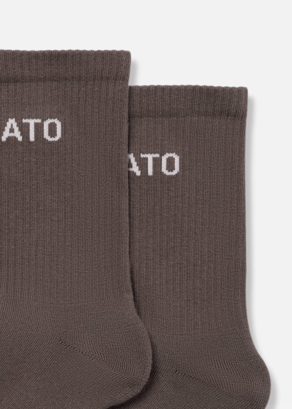 Arigato Logo Tube Socks - Coffee Brown - image 2