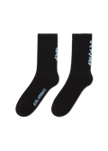 Floral Jacquard Socks - Black - image 1