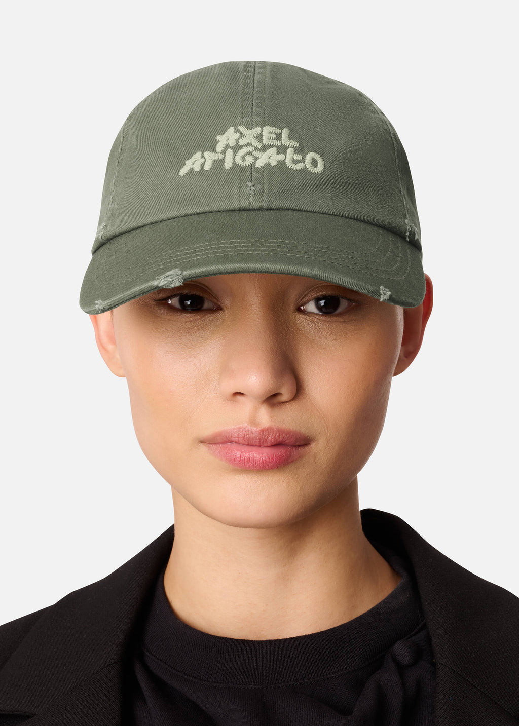 Floral Washed Cap - Olive Green - image 3