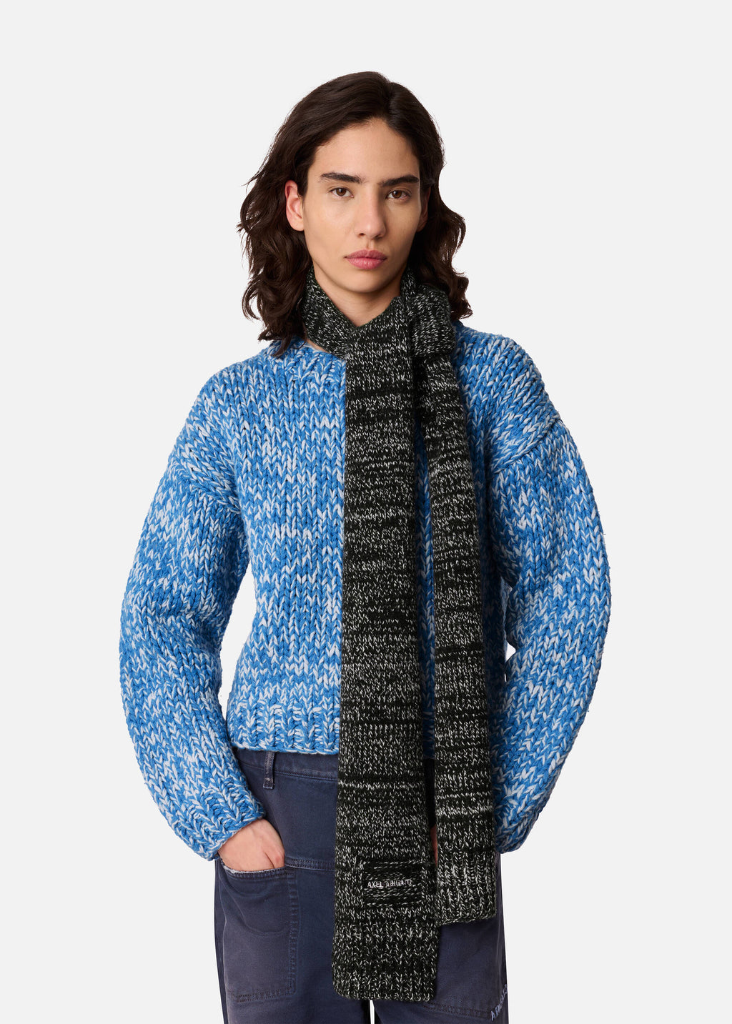 Flock Scarf - Black/White - image 2