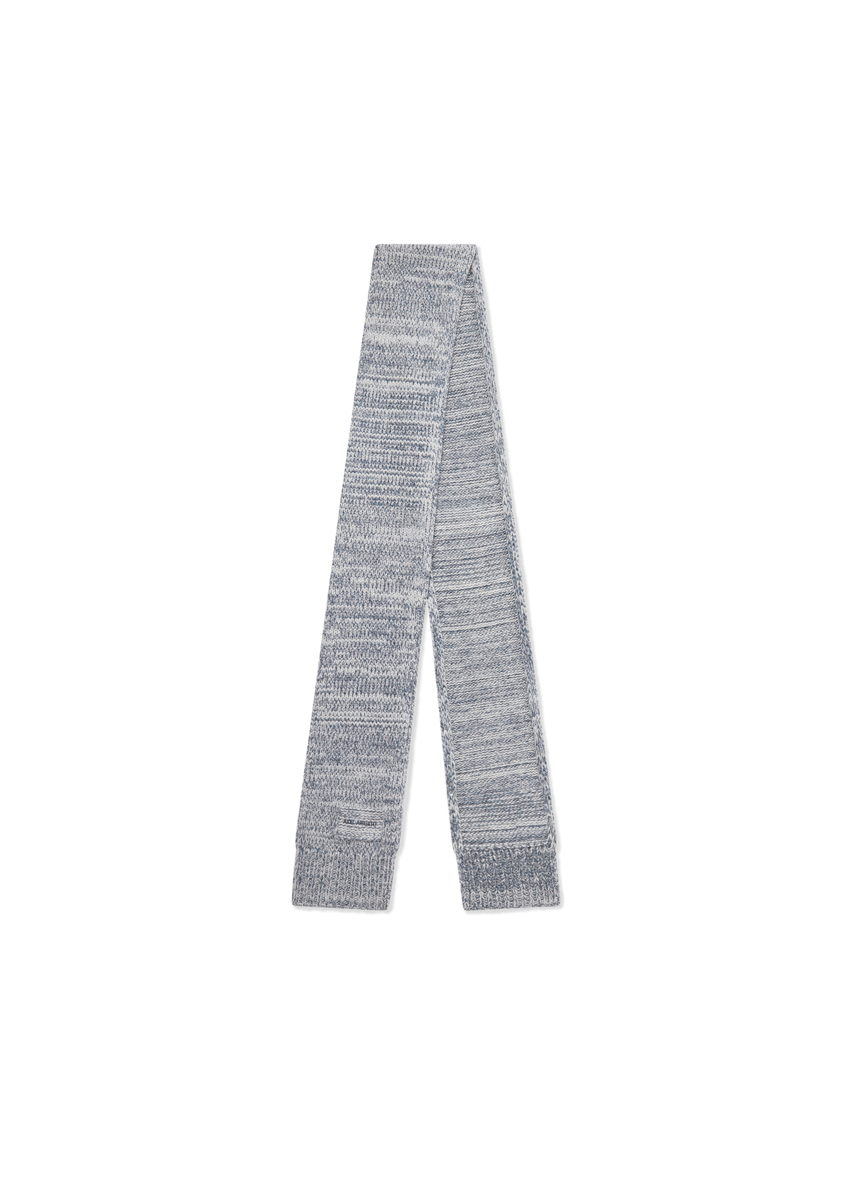 Flock Scarf - Blue Melange/Off White - image 1