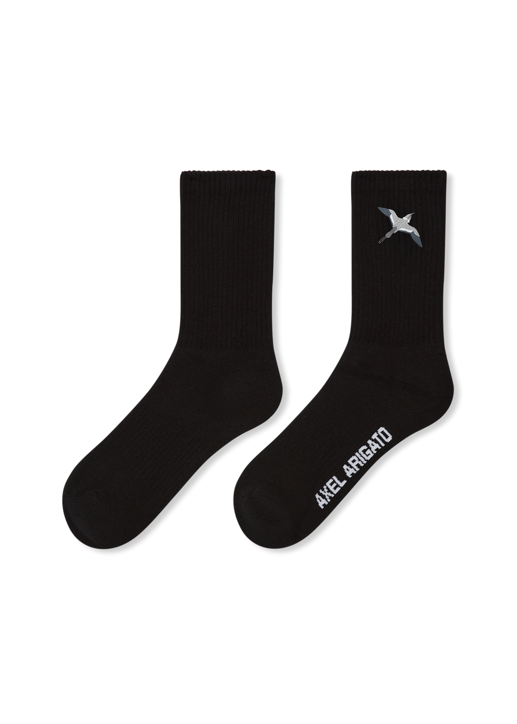 Bee Bird Tube Socks - Black - image 1
