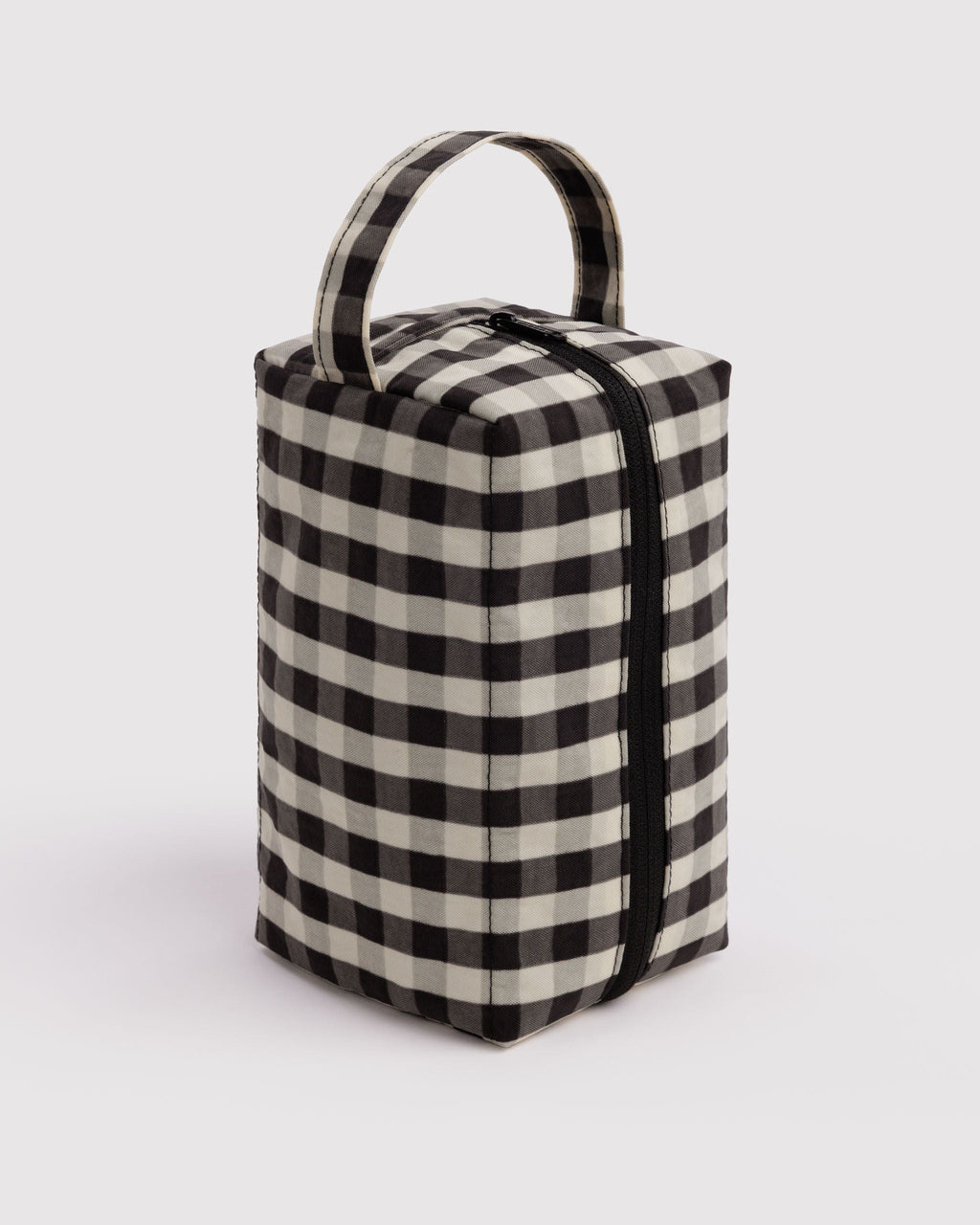 Dopp Kit - Black and Cream Gingham