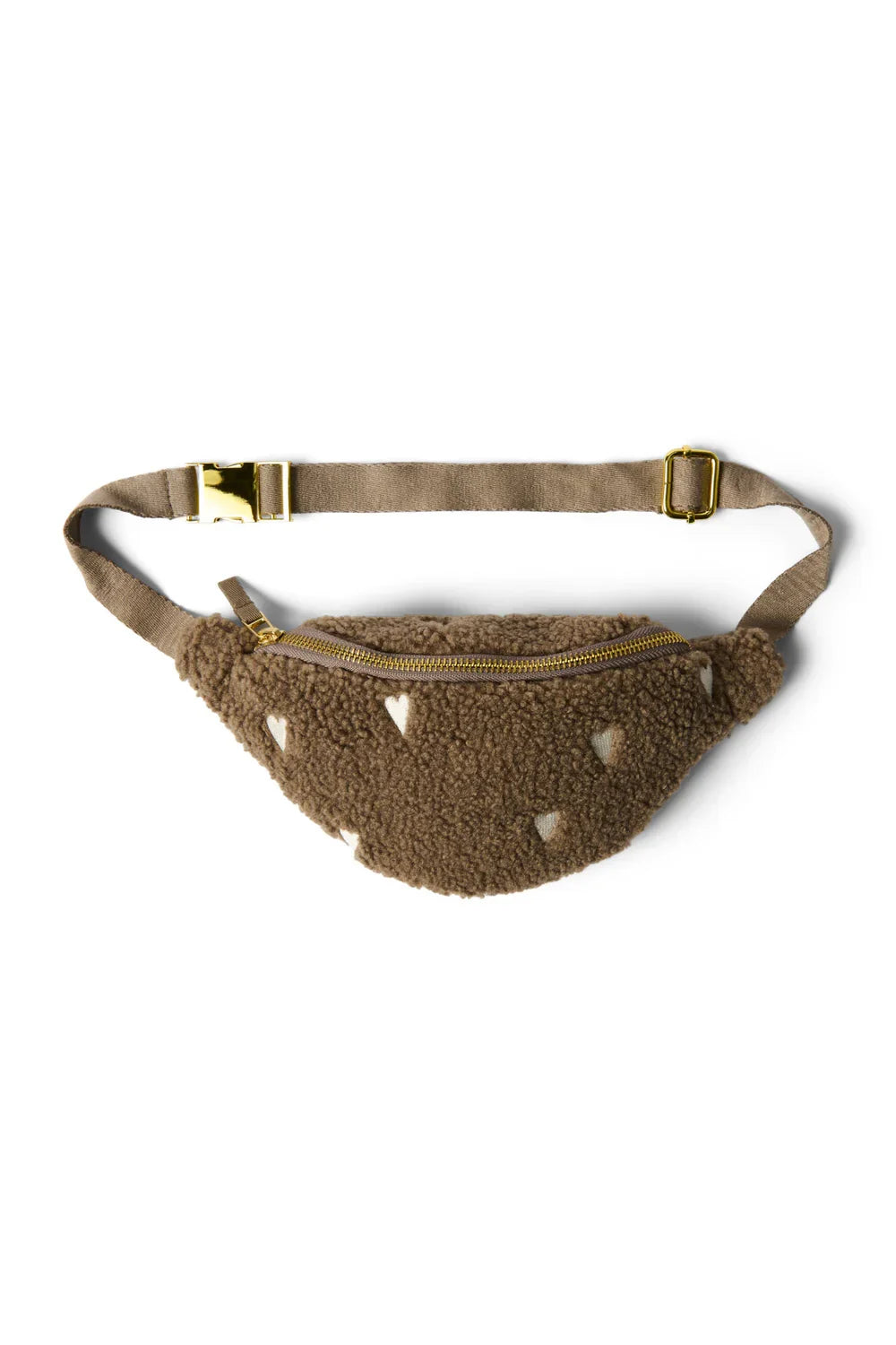 Brown Hearts Teddy Mini Fanny Pack