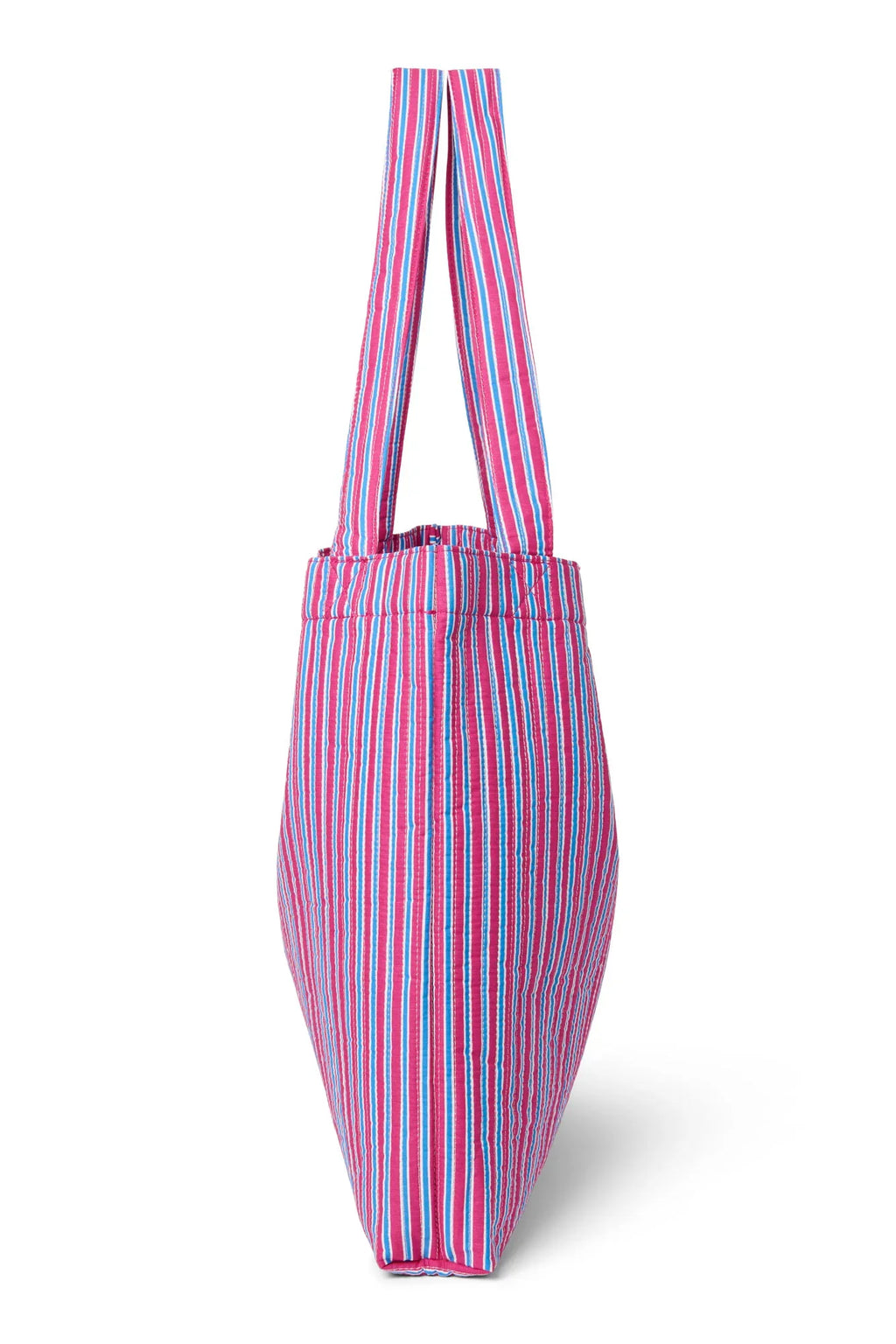 Popeline Gestreifte Wickeltasche | Buttergelb