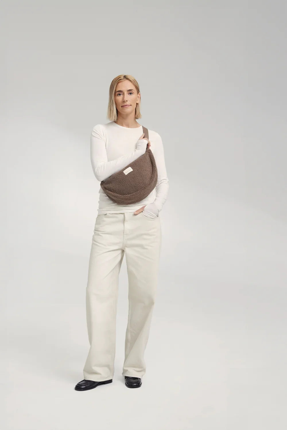 Ecru Teddy Bauchtasche für Erwachsene