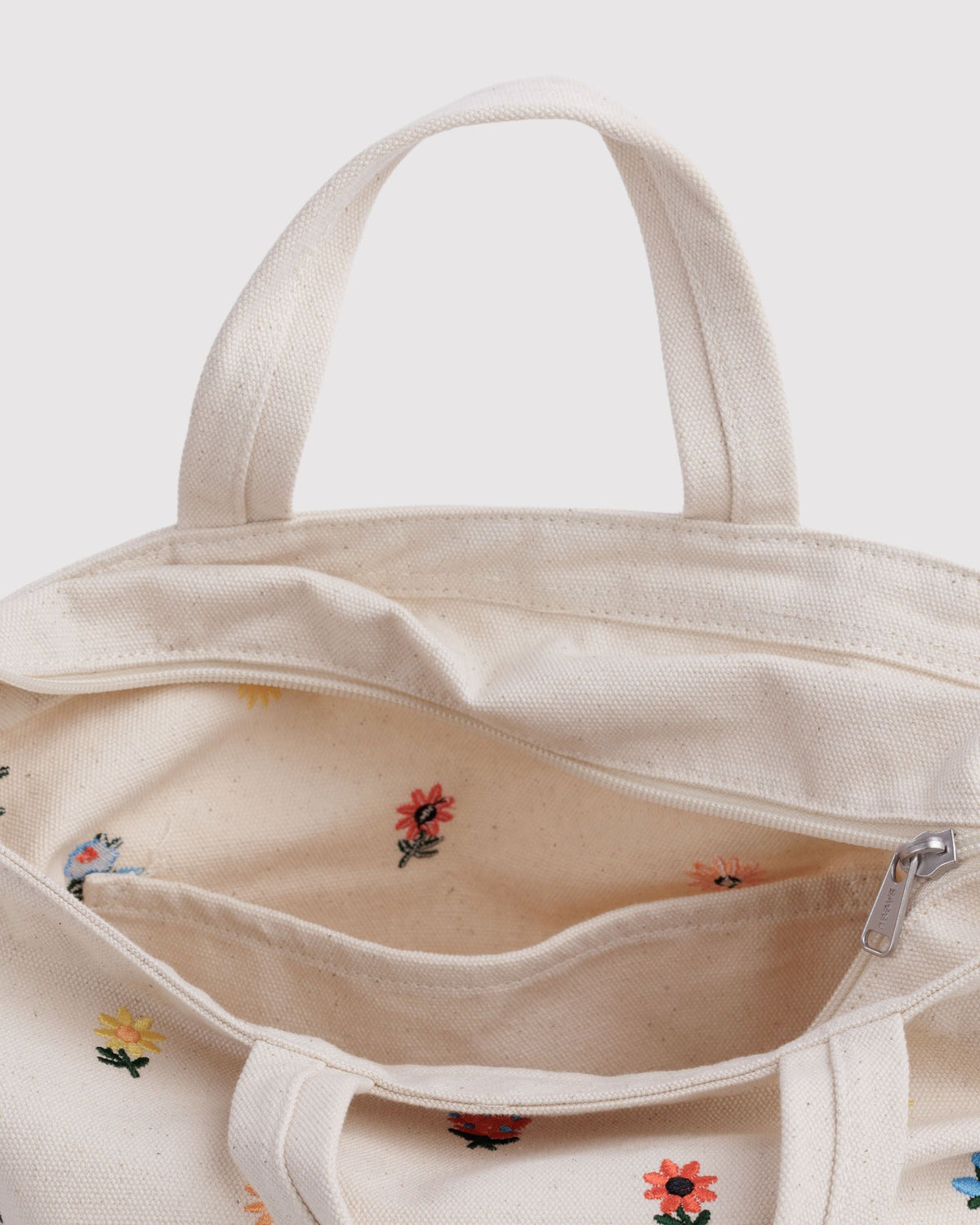 Horizontal Zip Duck Bag - Embroidered Ditsy Floral - image 3