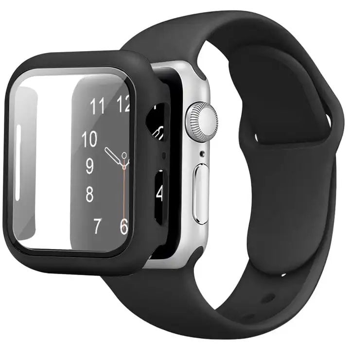 Abt Apple Watch Screen Protector and Bumper 41mm (Series 8, SE, 7, 6, 5) in Black - BUMPER41MMBLACK - image 1