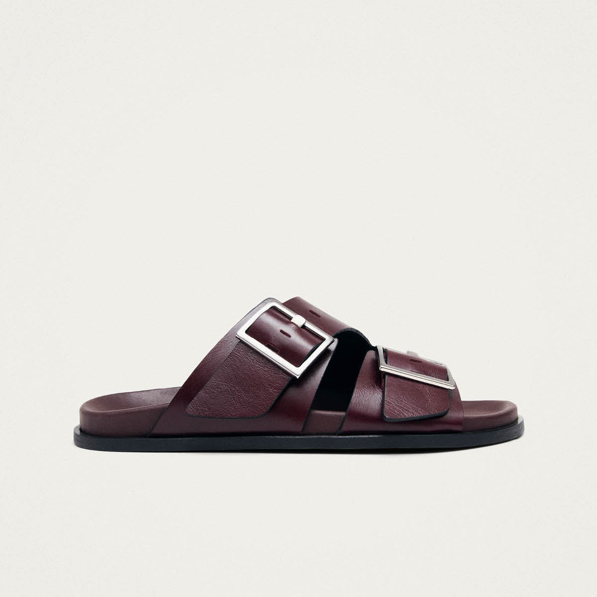 Alba Rift Bourgondië Leren Sandalen