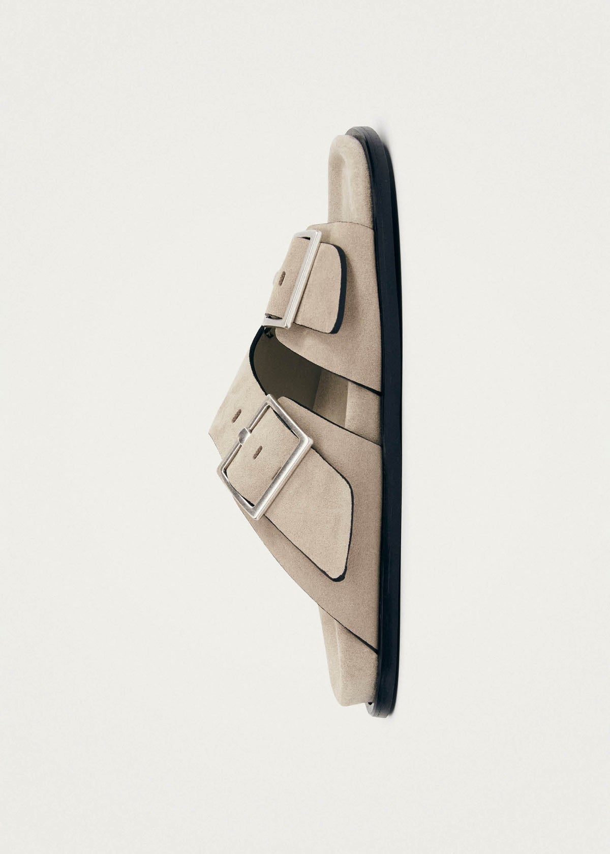 Alba suède beige leren sandalen