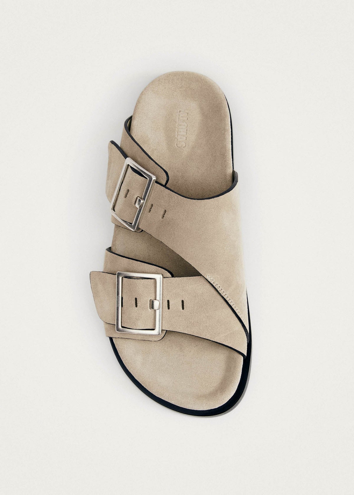 Alba suède beige leren sandalen