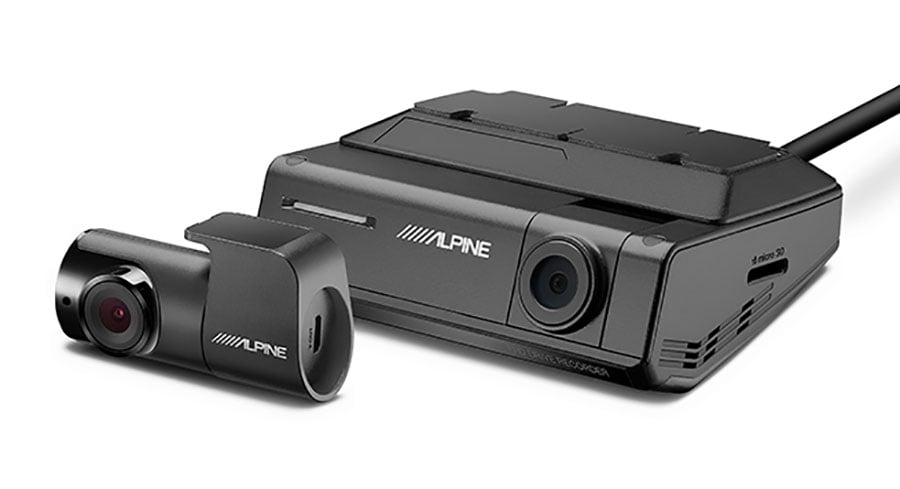 Alpine Premium 1080P Night Vision Dash Camera Bundle (Front & Rear) w/ Built-In Drive Assist - DVR-C320R - image 2