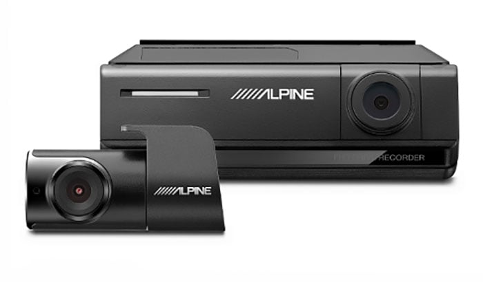 Alpine Premium 1080P Night Vision Dash Camera Bundle (Front & Rear) w/ Built-In Drive Assist - DVR-C320R - image 1