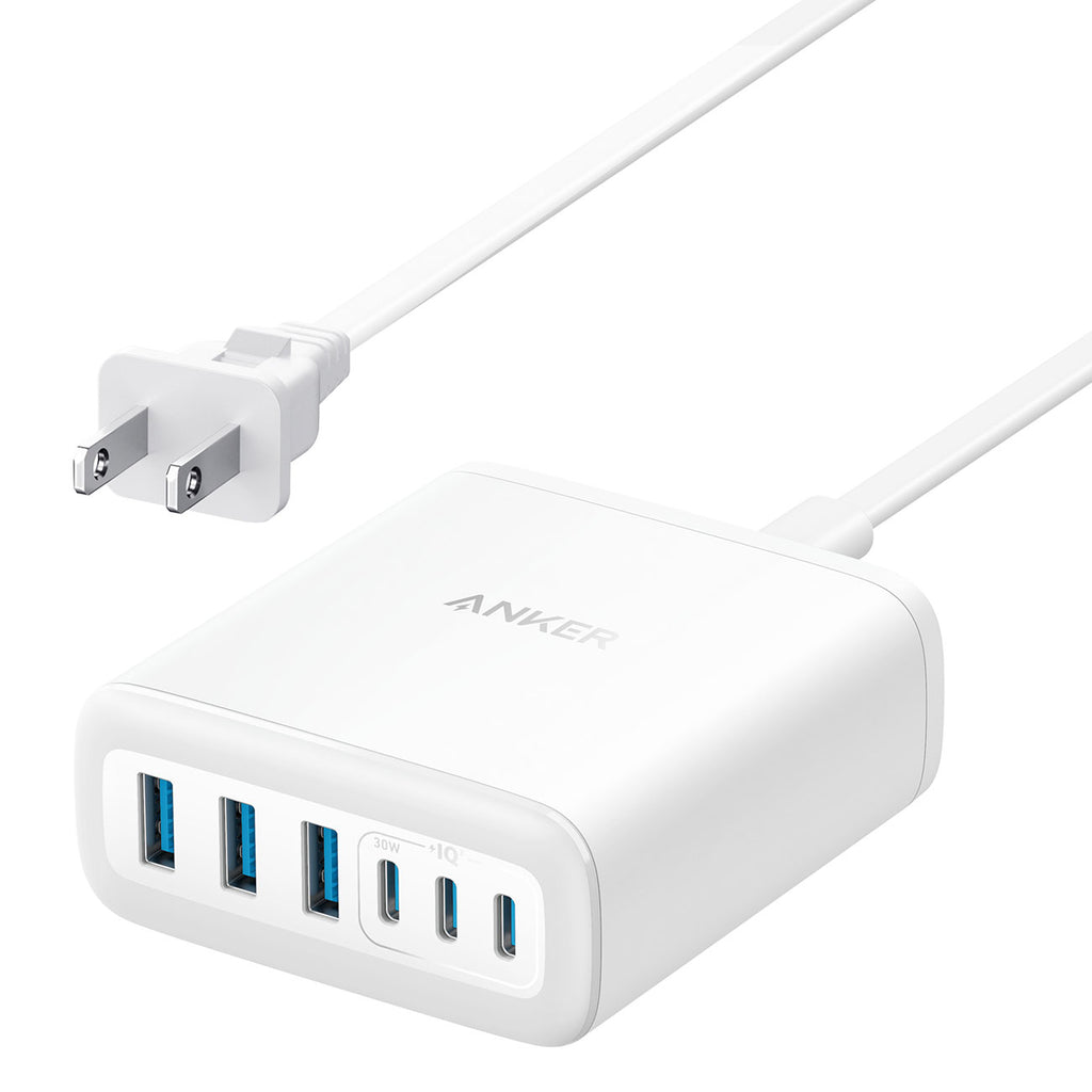 Anker Desktop Charger 112W 6 Ports in White - A2154J21-1 - image 1