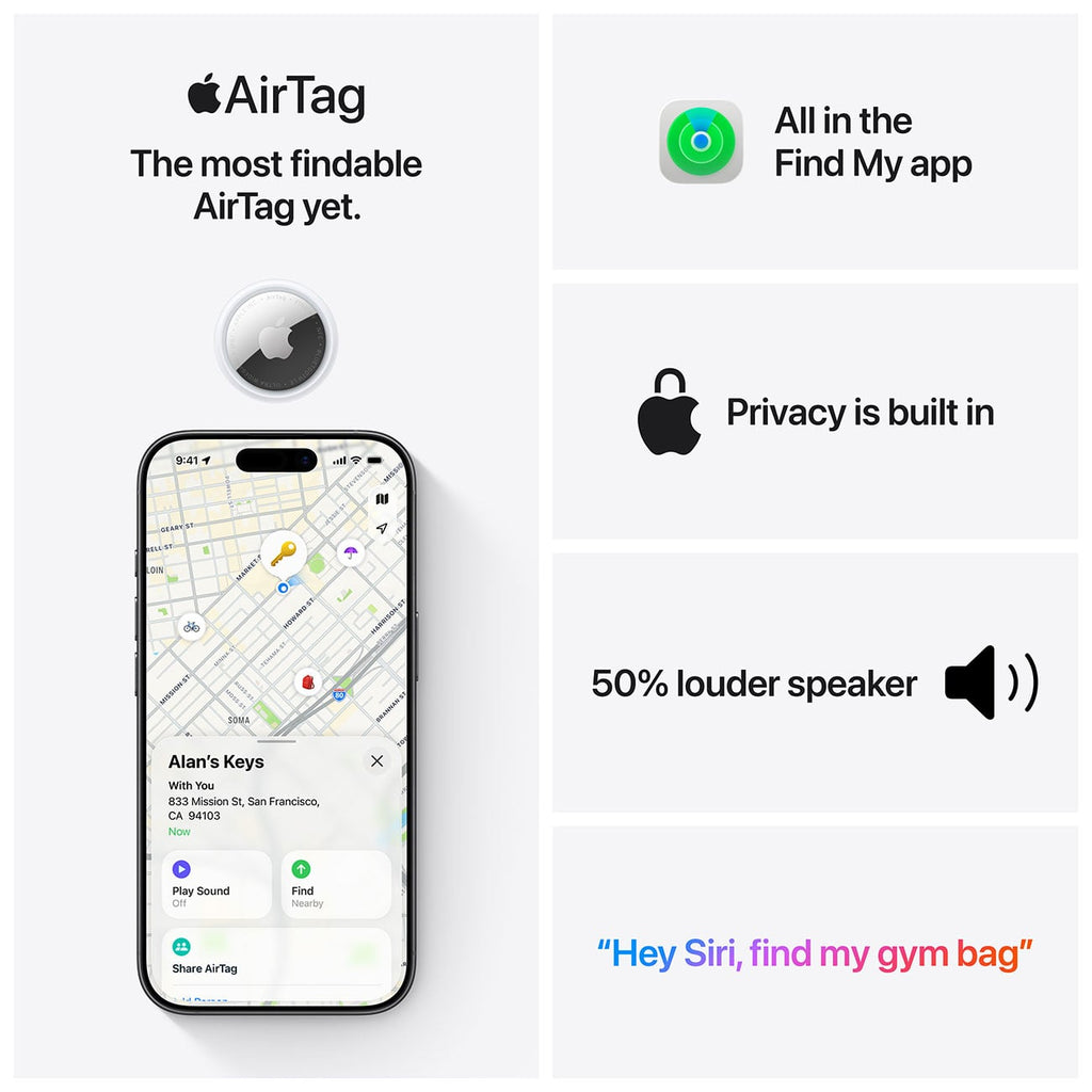 Apple AirTag 2nd Generation (4-Pack) - MFEA4LL/A - image 6