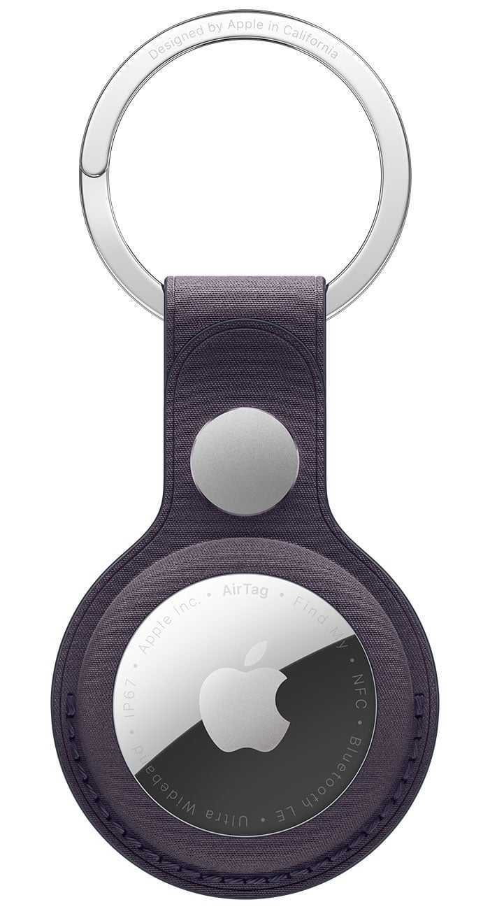 Apple AirTag FineWoven Key Ring in Midnight Purple - MGG04ZM/A - image 1