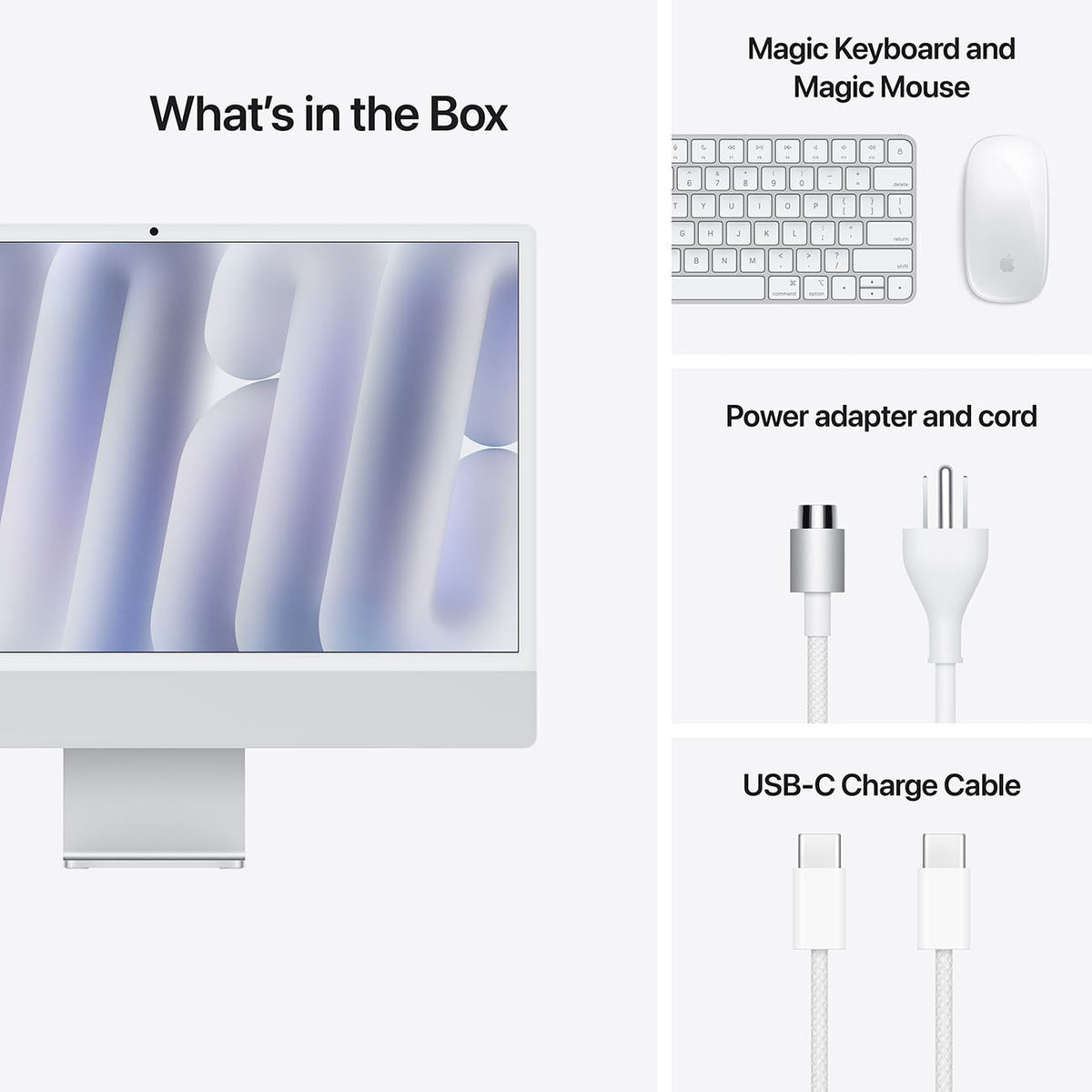 Apple 24-Inch iMac M4 10-Core 24GB RAM 512GB SSD, 10-Core GPU Retina 4.5K Desktop Computer in Silver (Lat - image 9