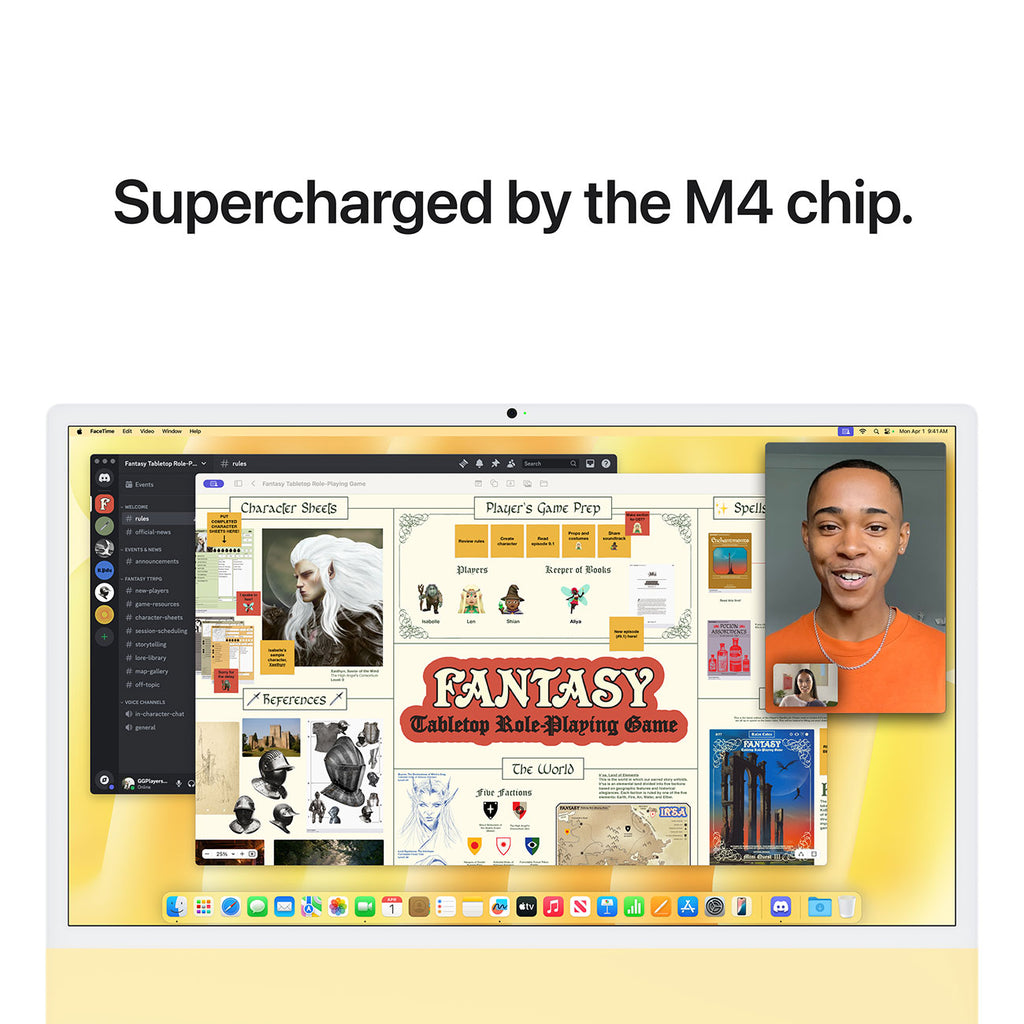 Apple 24-Inch iMac M4 10-Core 16GB RAM 256GB SSD, 10-Core GPU Retina 4.5K Desktop Computer in Yellow (Lat - image 6