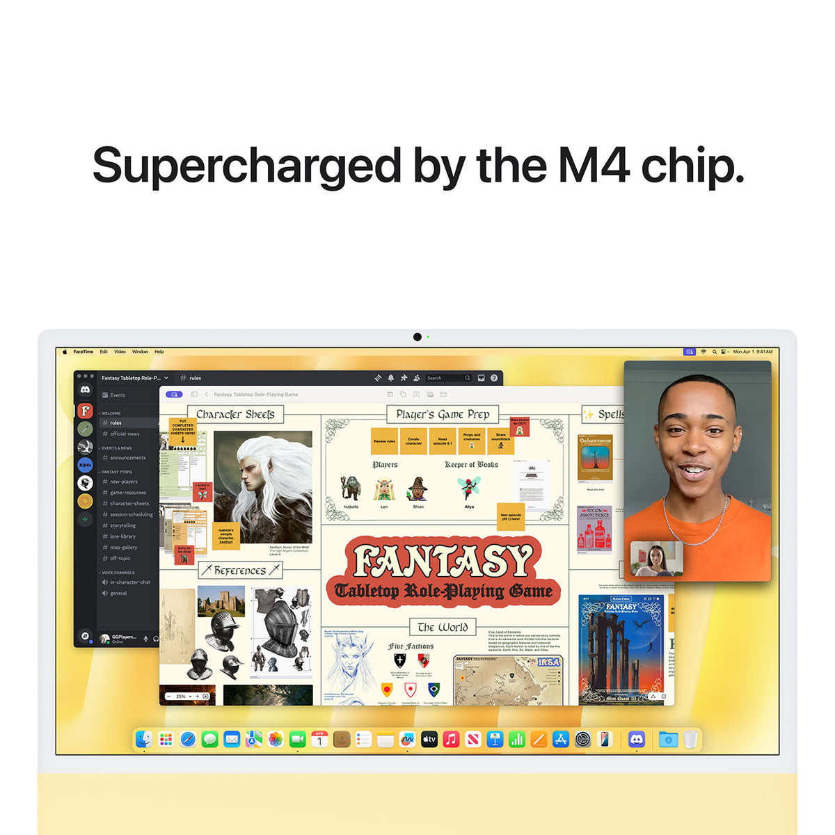Apple 24-Inch iMac M4 10-Core 16GB RAM 256GB SSD, 10-Core GPU Retina 4.5K Desktop Computer in Yellow (Lat - image 6