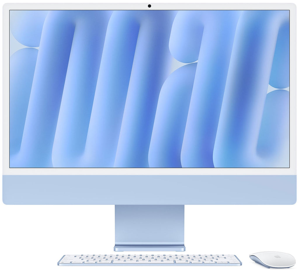 Apple 24-Inch iMac M4 8-Core 16GB RAM 256GB SSD, 8-Core GPU Retina 4.5K Desktop Computer in Blue (Late 20 - image 1