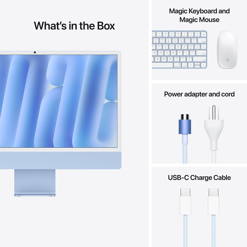 Apple 24-Inch iMac M4 10-Core 24GB RAM 1TB SSD, 10-Core GPU Retina 4.5K Desktop Computer Nano-Texture Gla - image 9