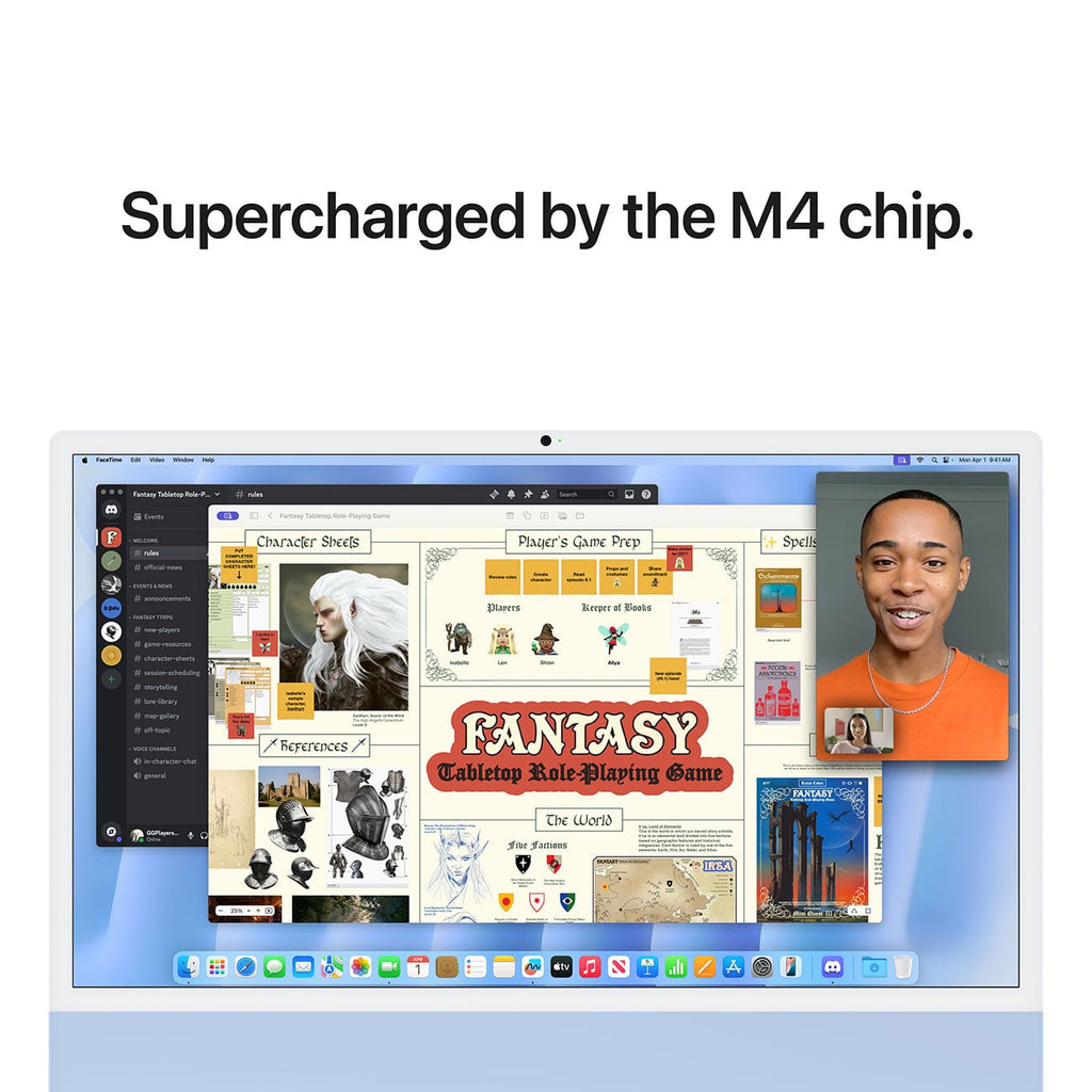 Apple 24-Inch iMac M4 10-Core 16GB RAM 256GB SSD, 10-Core GPU Retina 4.5K Desktop Computer in Blue (Late  - image 6