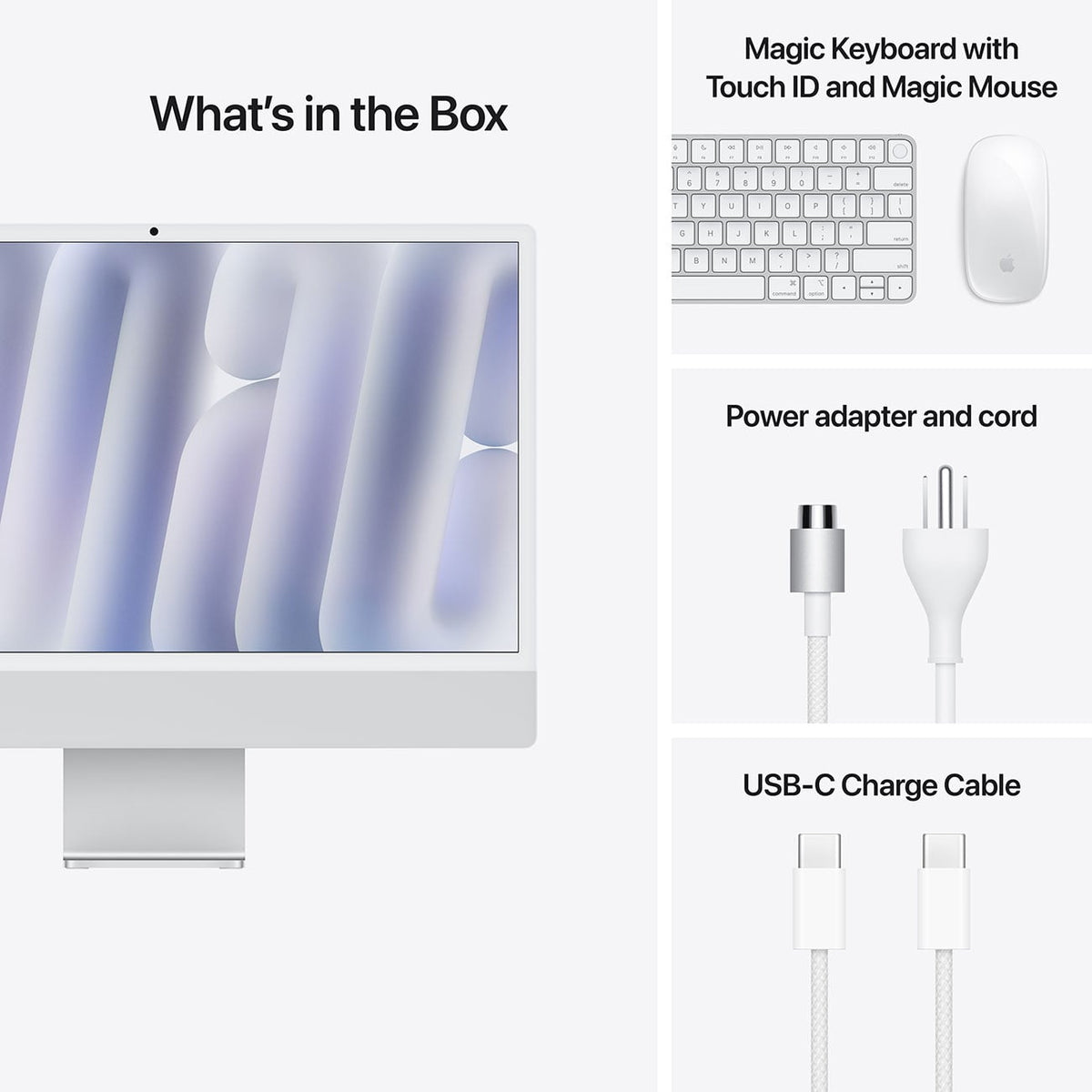 Apple 24-Inch iMac M4 10-Core 16GB RAM 512GB SSD, 10-Core GPU Retina 4.5K Desktop Computer in Silver (Lat - image 9