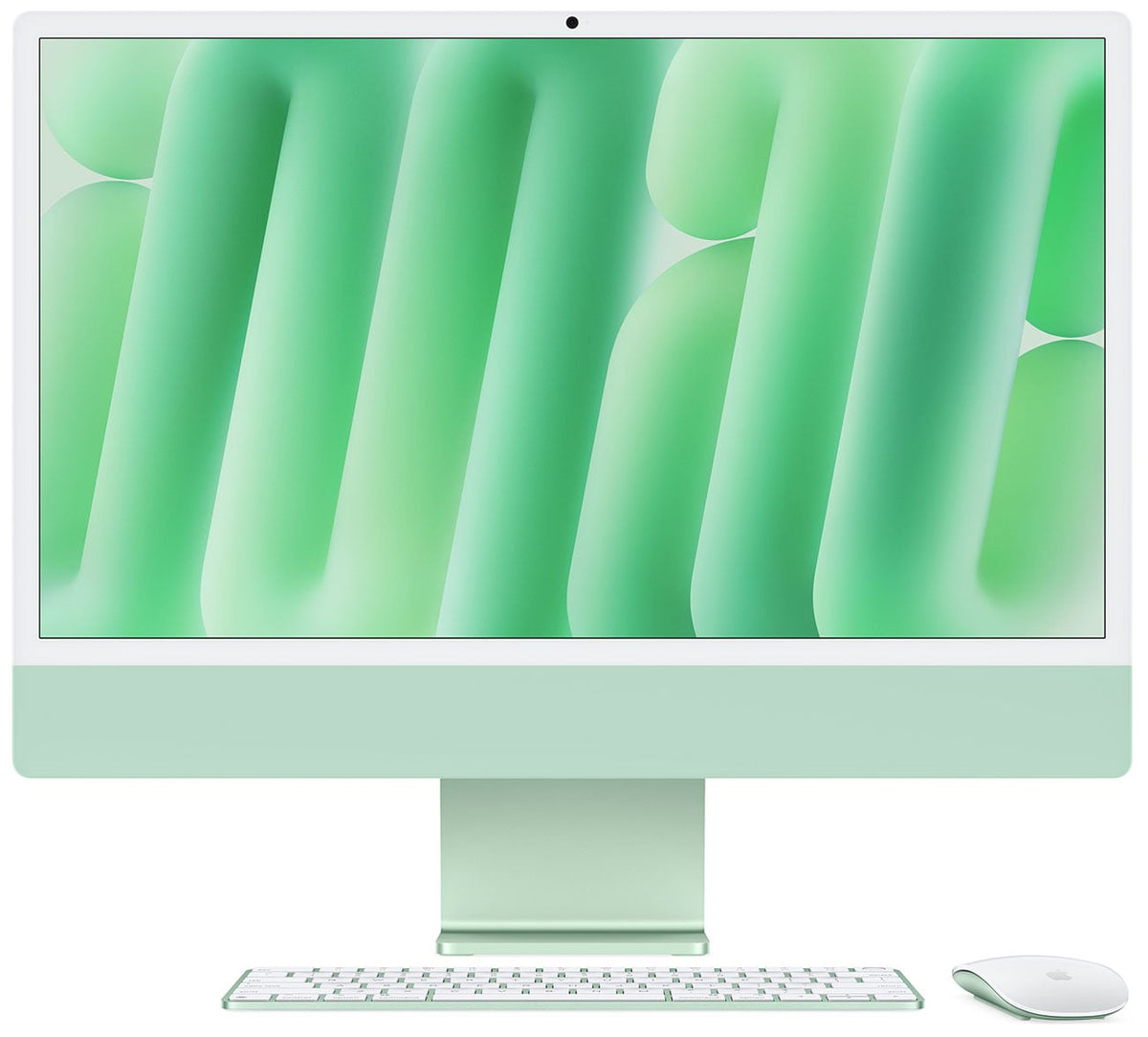 Apple 24-Inch iMac M4 10-Core 16GB RAM 256GB SSD, 10-Core GPU Retina 4.5K Desktop Computer in Green (Late - image 1