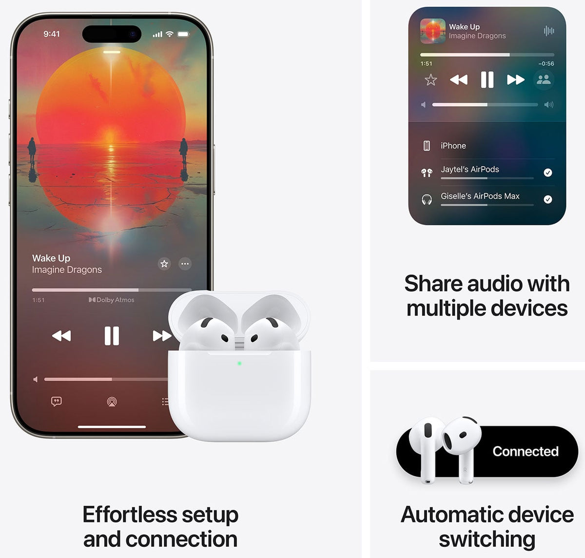 Apple Airpods 4 with USB-C Charging Case - MXP63LL/A - image 6