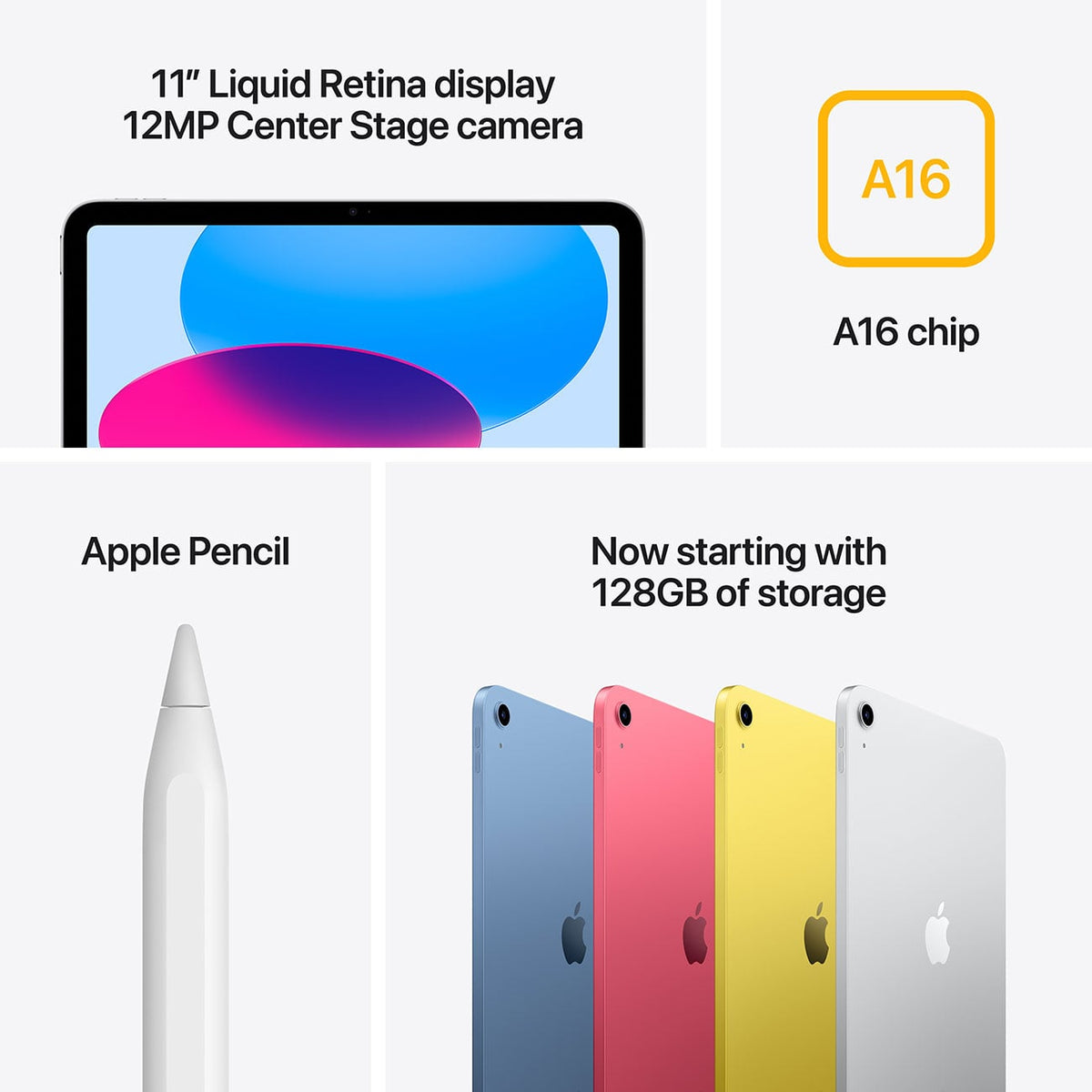 Apple iPad (11th Generation) 11-Inch 128GB Wi-Fi + Cellular in Silver - MD7F4LL/A - image 2