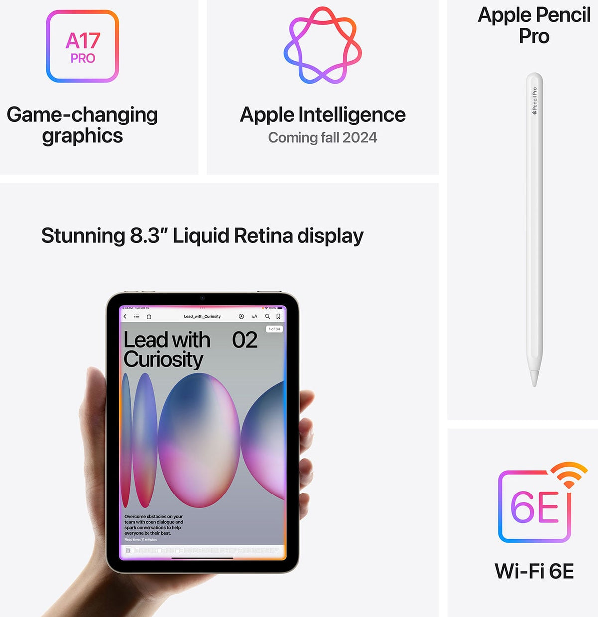 Apple iPad mini (7th Generation) 128GB Wi-Fi in Purple - MXN93LL/A - image 4