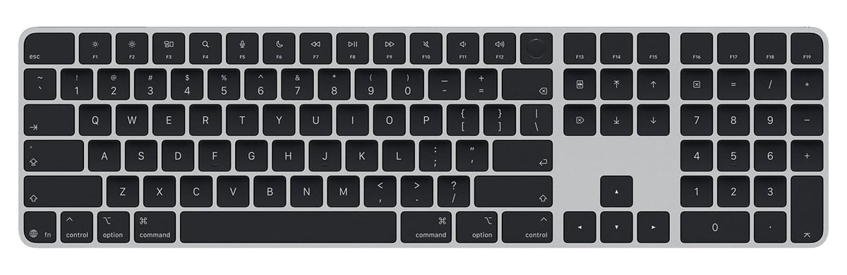 Apple Magic Keyboard with Touch ID and Numeric Keypad with Black Keys - MJM74LL/A - image 1