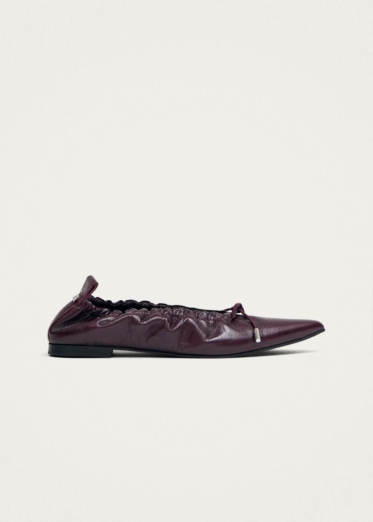 Arden Rift bordeauxrode leren ballerina's