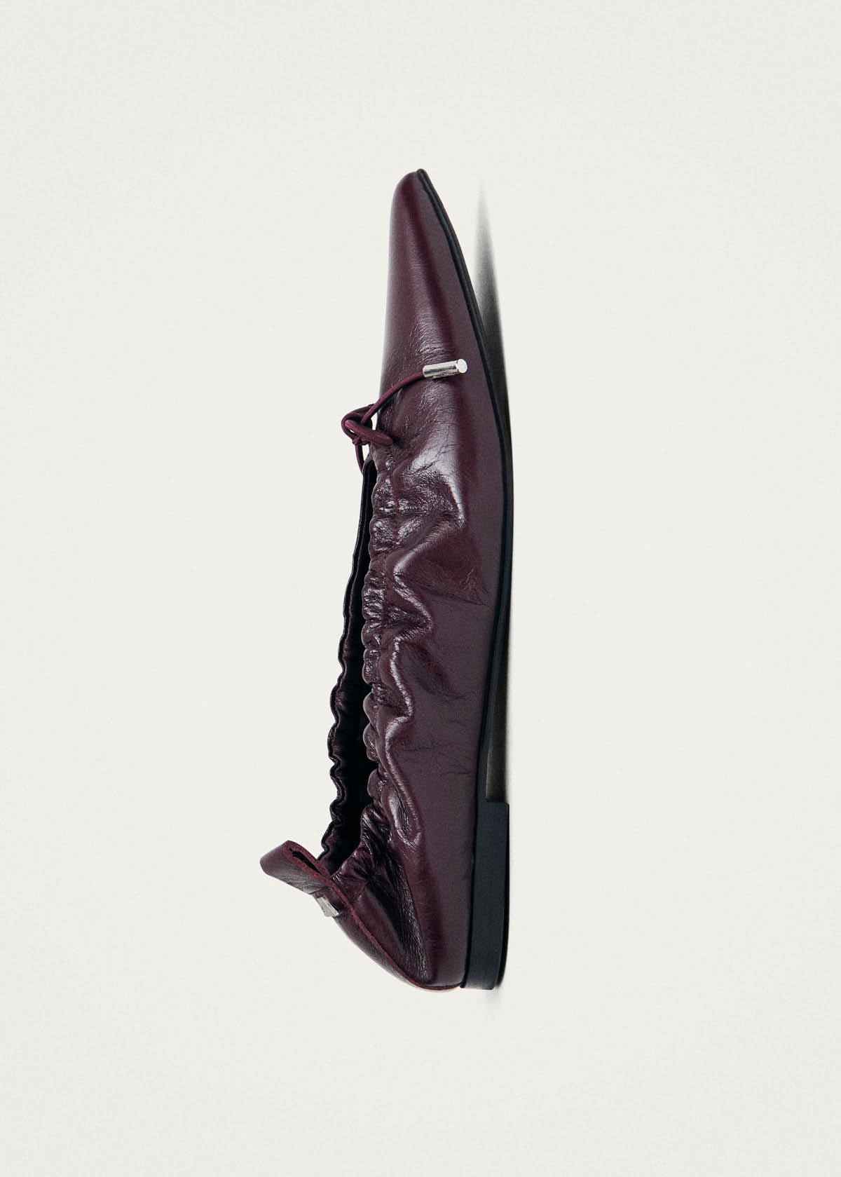 Arden Rift bordeauxrode leren ballerina's
