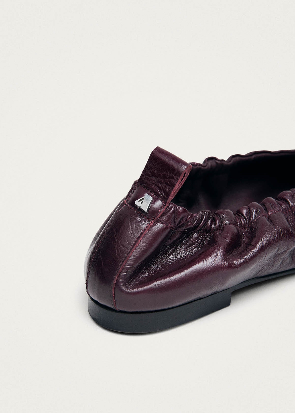 Arden Rift bordeauxrode leren ballerina's